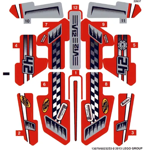 Sticker Sheet for Set 42011-1