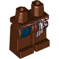 Hips and Reddish Brown Legs with Dark Blue Coat Tails and Red, White and Blue Sash Print