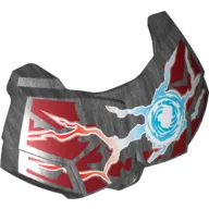 Large Figure Chest Cover, Armour Small with Chi and Dark Red (Wolf) Print