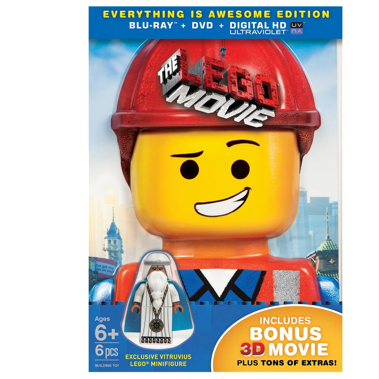 The LEGO Movie: Everything Is Awesome Edition (Blu-Ray + DVD + Digital)