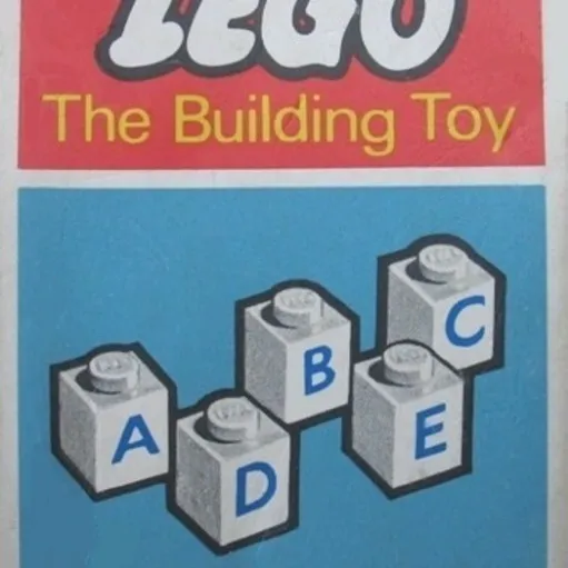 50 lettered bricks (The Building Toy)