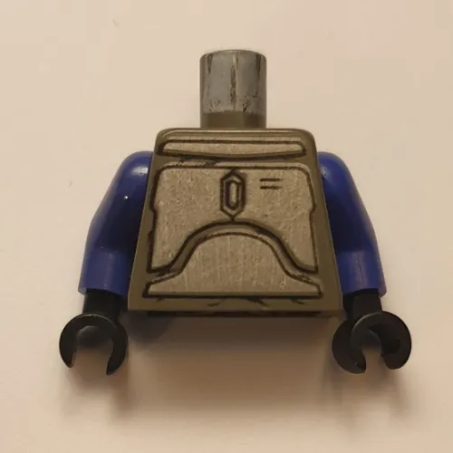 Torso Armor, Silver Plates Print (Jango Fett), Violet Arms, Black Hands