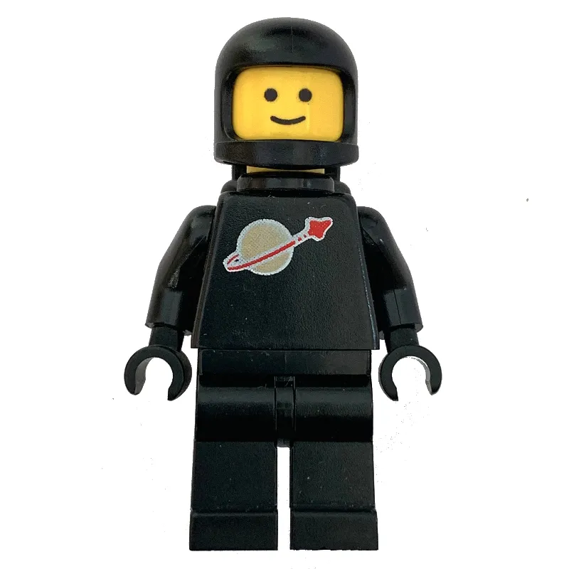 Classic Spaceman, Black with Airtanks (3842b Helmet)