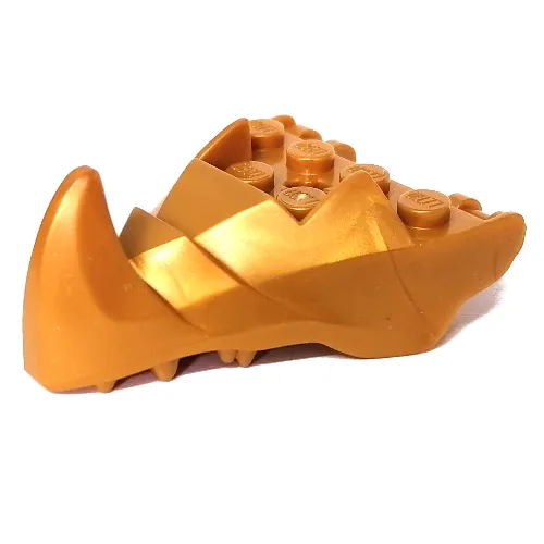 Creature Body Part, Dragon Head Lower Jaw with 6 Studs on Top, Spike, Teeth [PLAIN]