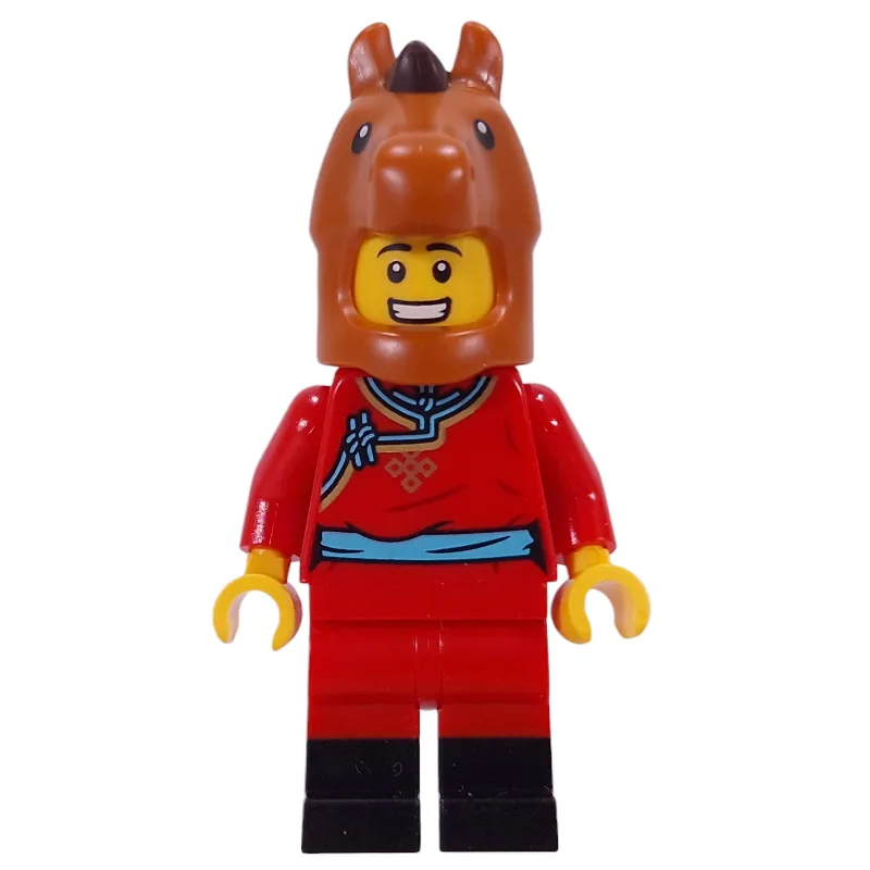 Horse Costume, Red Torso, Red/Black Legs