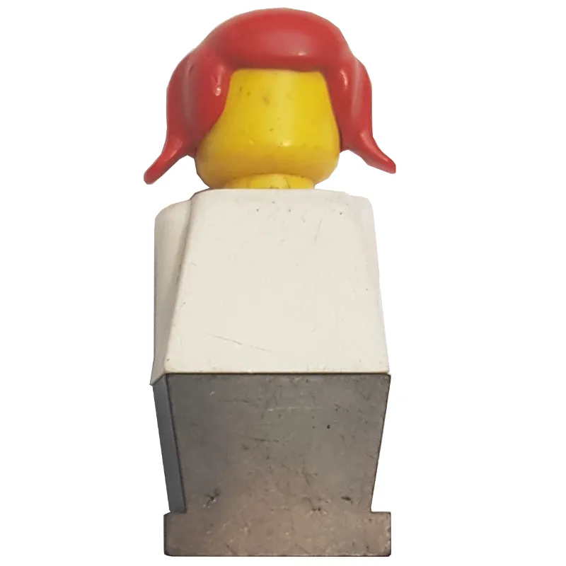 LEGOLAND White Torso, Black Legs, Red Hair