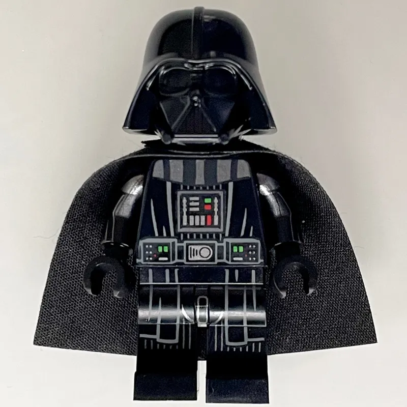 Darth Vader, White Skin, 50231 Cape, Robe Hem and Stripes on Legs, Printed Arms