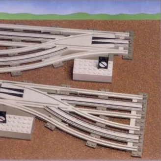 Left and Right Manual Points with Electric Rails