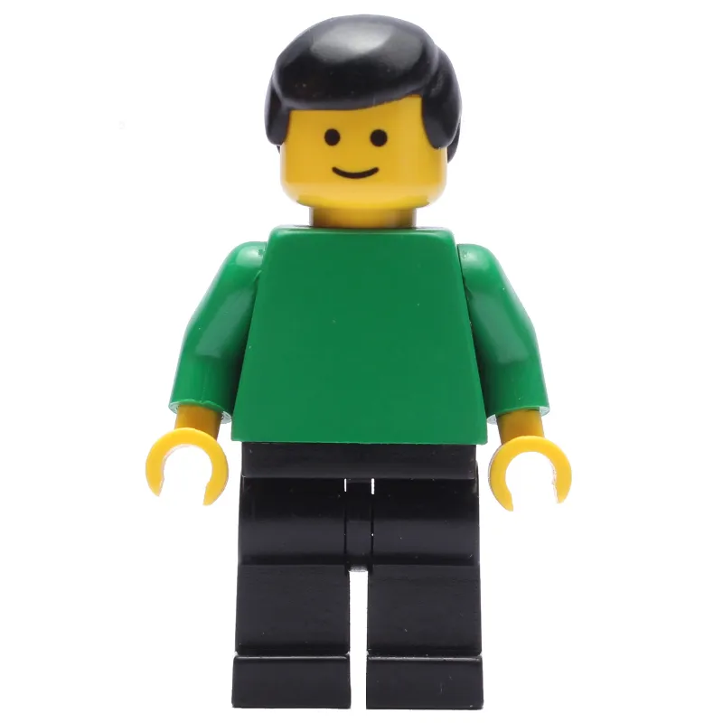 Soccer Referee / Linesmen, Green Torso, Black Legs