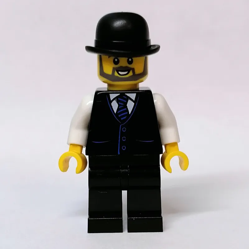 Black Suit, White Shirt, Black Hat