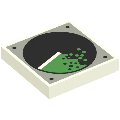 Tile 2 x 2 with Radar Scope Print