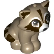 Animal, Raccoon Sitting, With Dark Brown Markings print