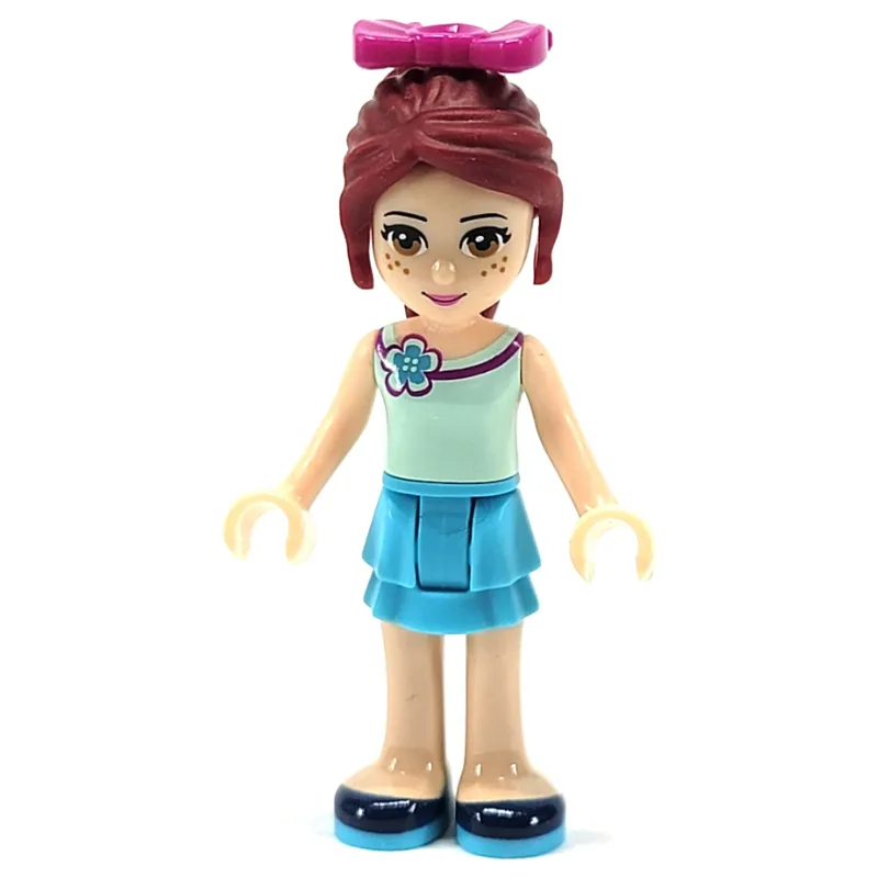 Mia - Light Aqua Top, Medium Azure Skirt