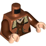Torso Jacket, Tan Fur Collar, Reddish Brown Undershirt, Necklace Print, Reddish Brown Arms, Light Nougat Hands