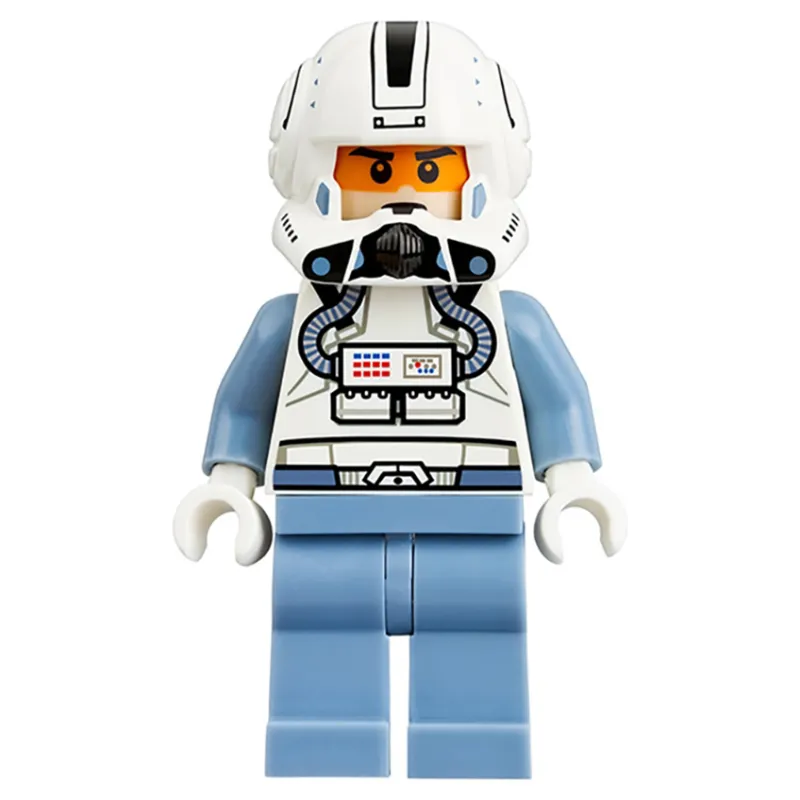 Clone Pilot, Open Helmet with Black Markings