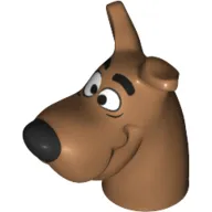 Animal Body Part, Dog Head Great Dane with Scooby-Doo Print