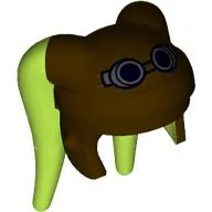 Headdress Twi'lek with Goggles and Dark Brown Hera Syndulla Print