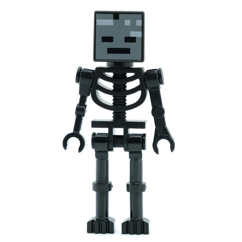 Wither Skeleton, Square Skull, Straight Arms (60115 Torso)