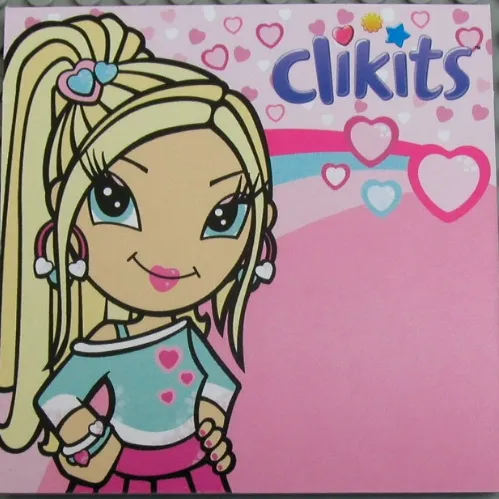 Clikits Notepad, 'Heart' Print