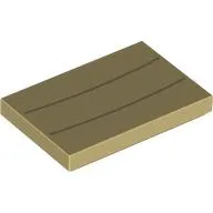 Tile 2 x 3 with Dark Tan Lines print