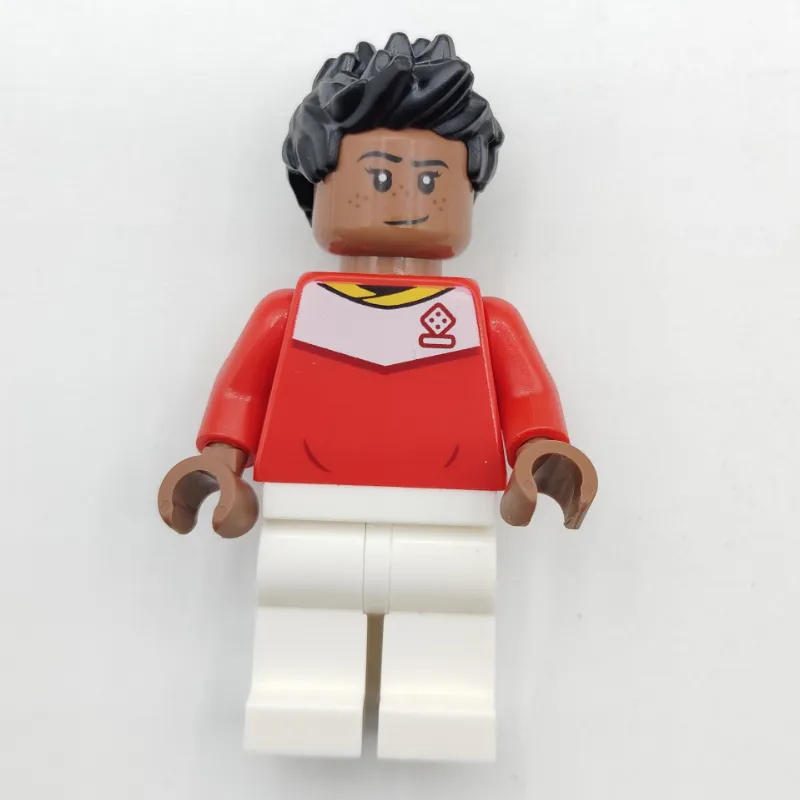 Soccer Fan, Red Soccer Jersey, Black Hair