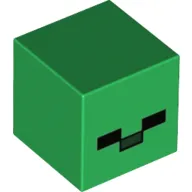 Minifig Head Special, Cube with Zombie Face Print