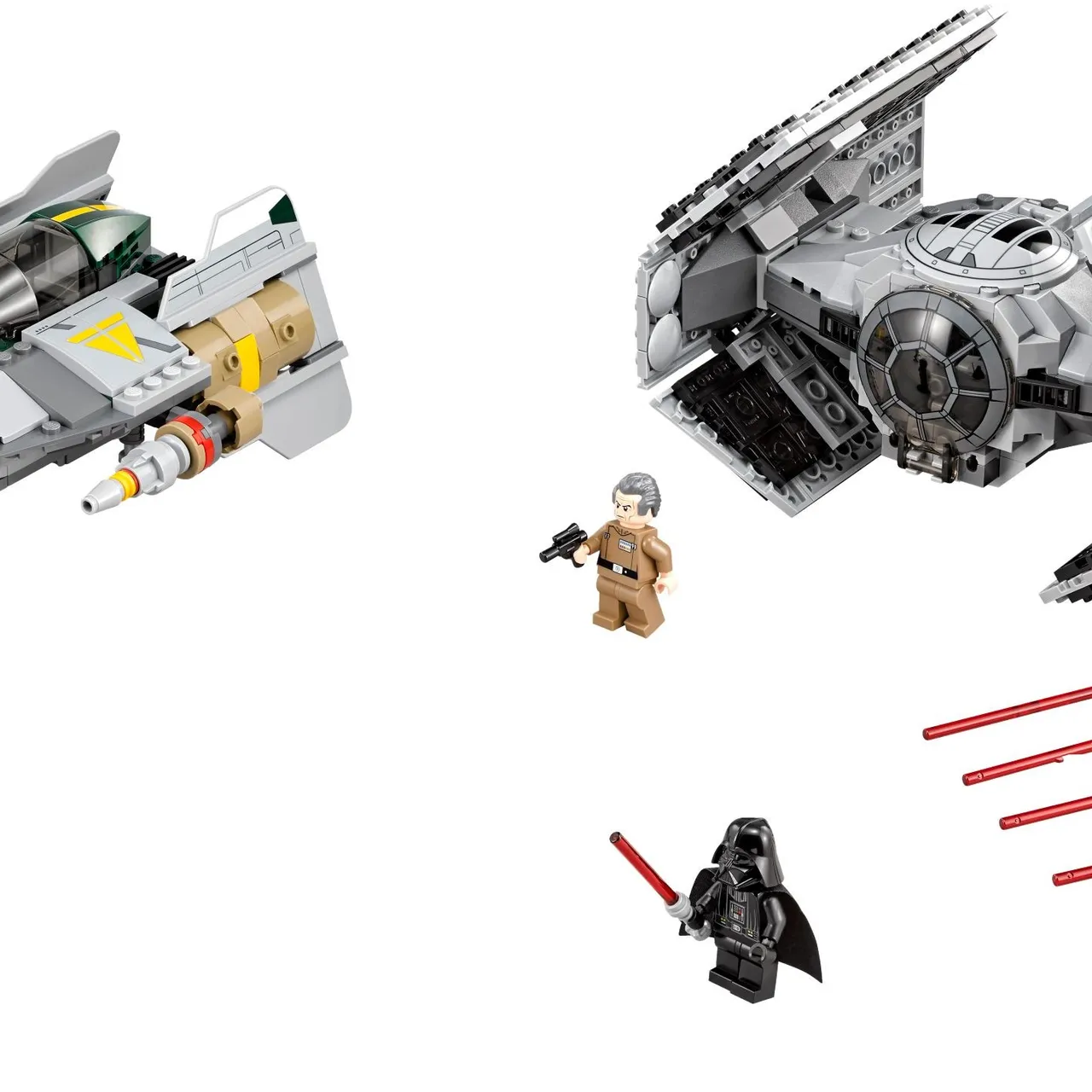 Vader's TIE Advanced vs. A-Wing Starfighter
