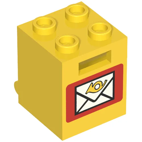 Box 2 x 2 x 2 [Hollow Studs] with Mailbox Print