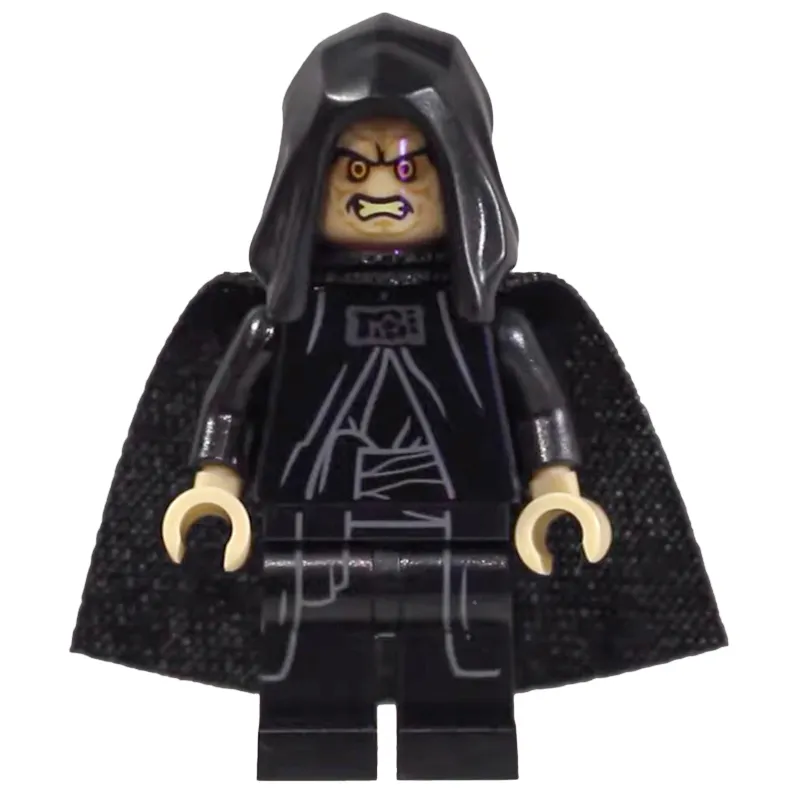 Emperor Palpatine, Tan Skin, Open Hood (19888 Cape)