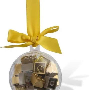 Holiday Ornament with Gold Bricks