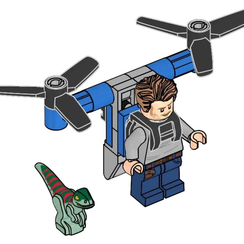 Owen with Jet Pack and Raptor