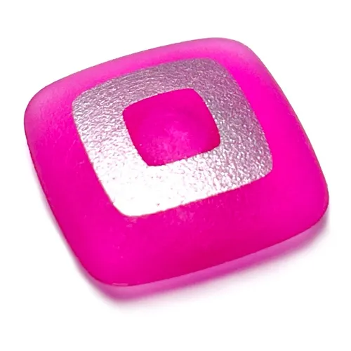 Clikits Icon, Square 2 x 2 Large with Pin, Silver Square Cutout Print