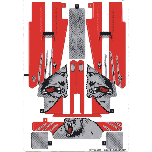 Sticker Sheet for Set 42029-1