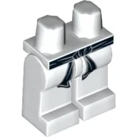 Hips and White Legs with Black Belt and Gray Markings Print