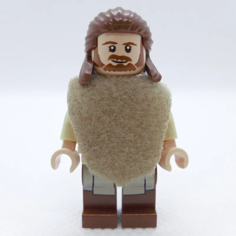 Qui-Gon Jinn, Printed Reddish Brown Legs, Poncho