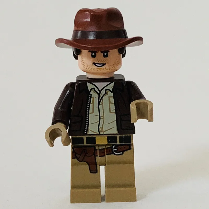 Indiana Jones in Dark Brown Jacket, Tan Shirt, Dark Tan Hands