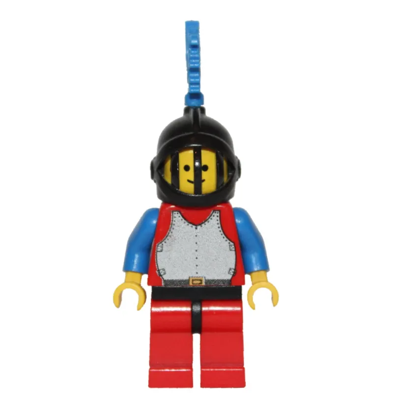 Knight (Breastplate on Red) - Red Legs, Blue Dragon Plume