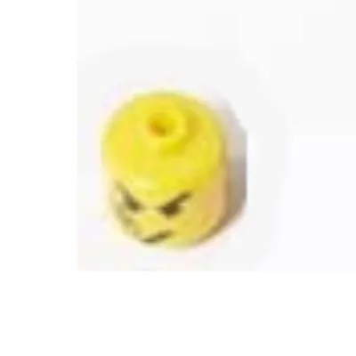 Pen Bead, Round Large, Curved Edges / Cylinder with Minifig Head with Band-aid Print