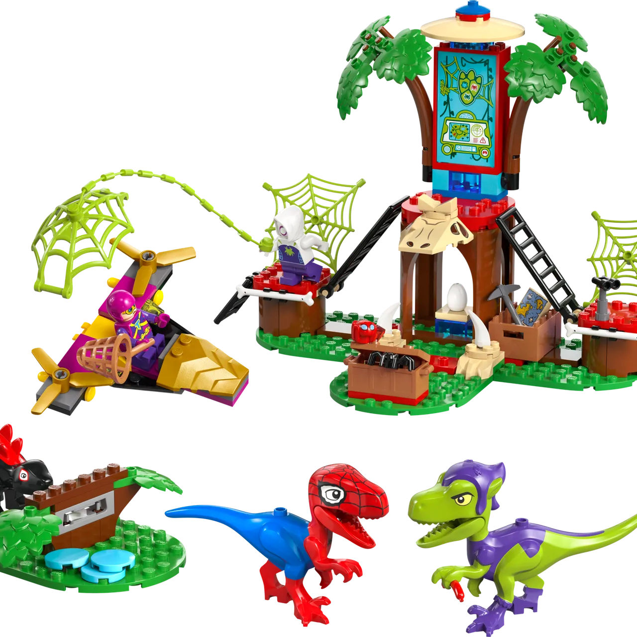 Spidey and Gobby's Raptor Battle at Tree House HQ