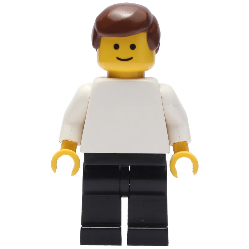 Man - White Torso, Black Legs Brown Hair