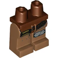 Hips and Medium Nougat Legs with Reddish Brown Ammo Belt, Grey Knee Pad