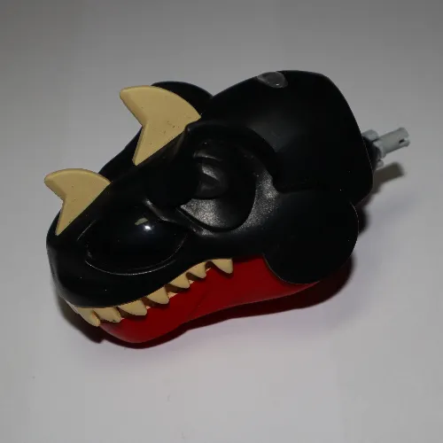 Animal Body Part, Dinosaur, Tyrannosaurus Rex Head with Black Top and Tan Teeth and Light Up Eyes