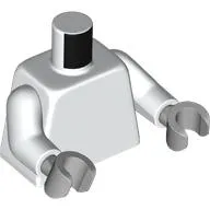 Torso, White Arms, Light Bluish Gray Hands [Plain]