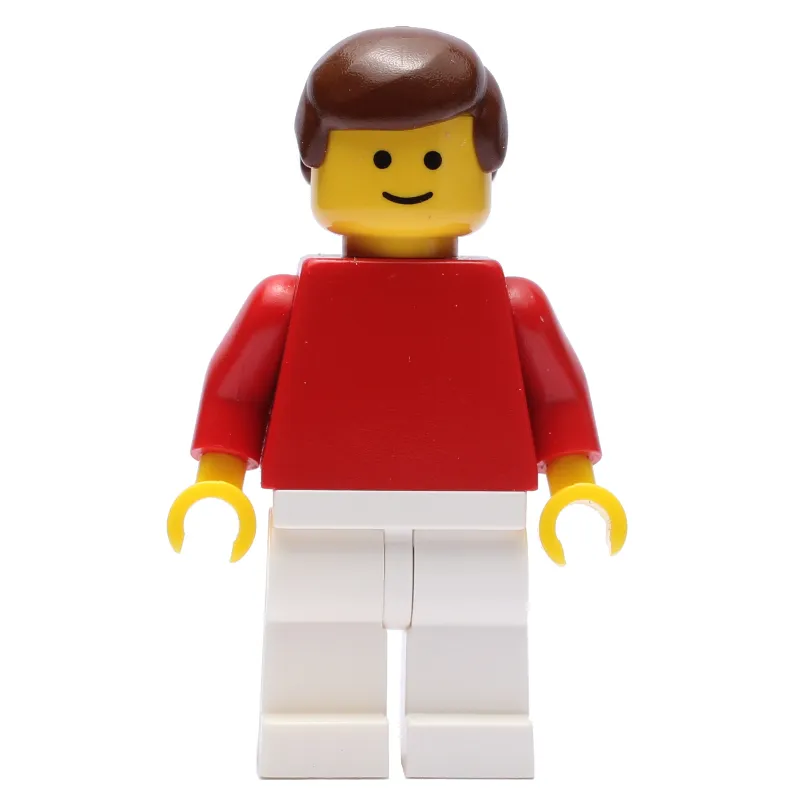 Soccer Player Red Plain Torso, White Legs 9