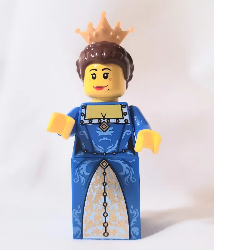 Queen, Blue Dress, Crown