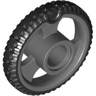 Wheel 21 x 4 with Spokes with Black Tire pattern
