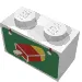 Brick 1 x 2 with Ice Cream Print