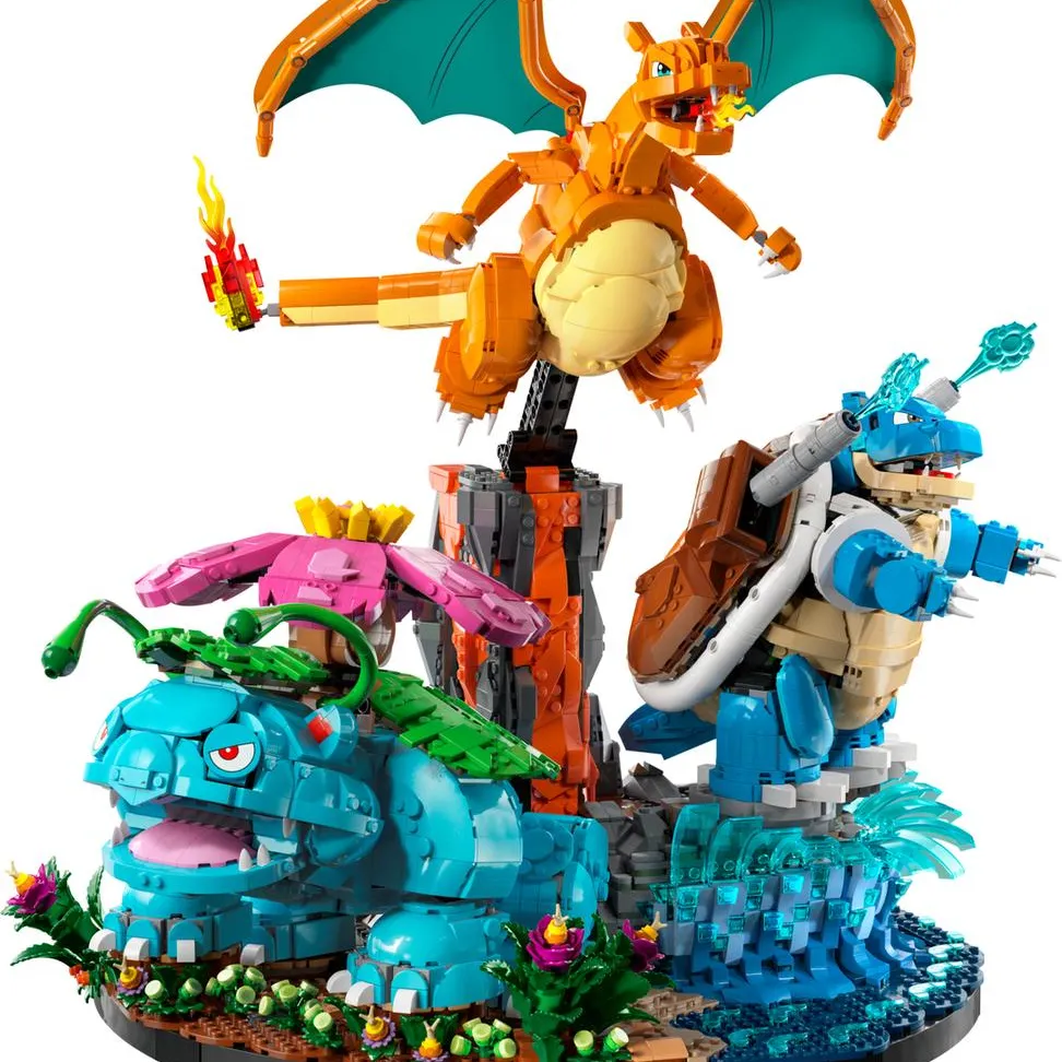 Venusaur, Charizard and Blastoise