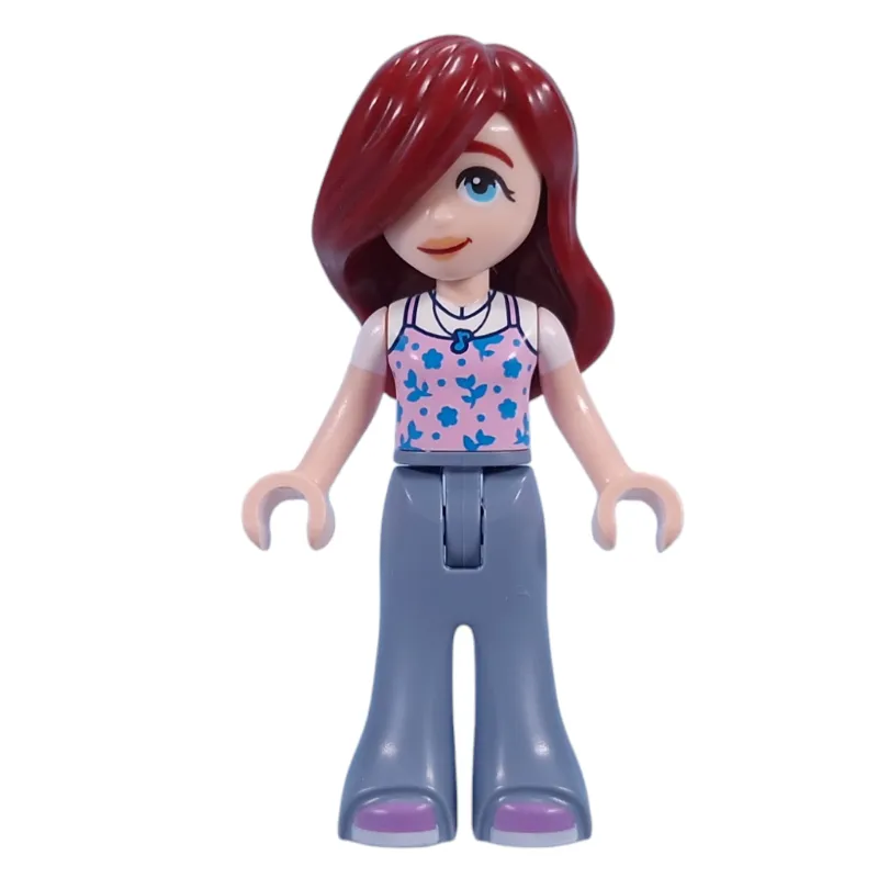 Paisley - Bright Pink Top, Sand Blue Pants