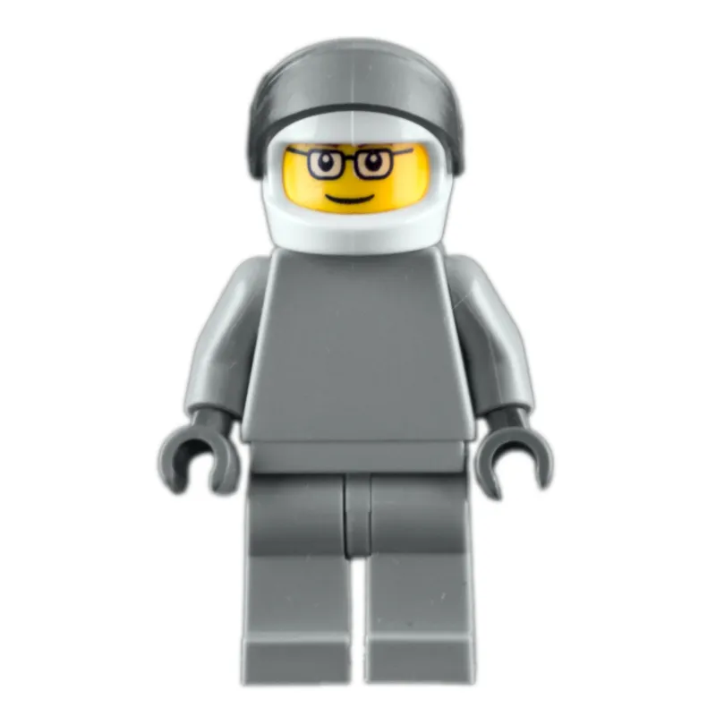 Star Justice Astronaut, Glasses, Plain Light Bluish Gray